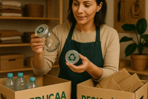 Empreendedora aplica economia circular para reduzir custos no negócio.
